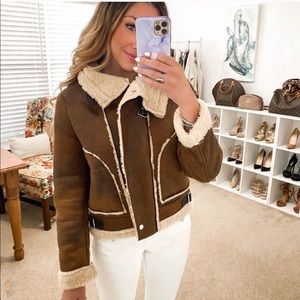 Faux shearling jacket